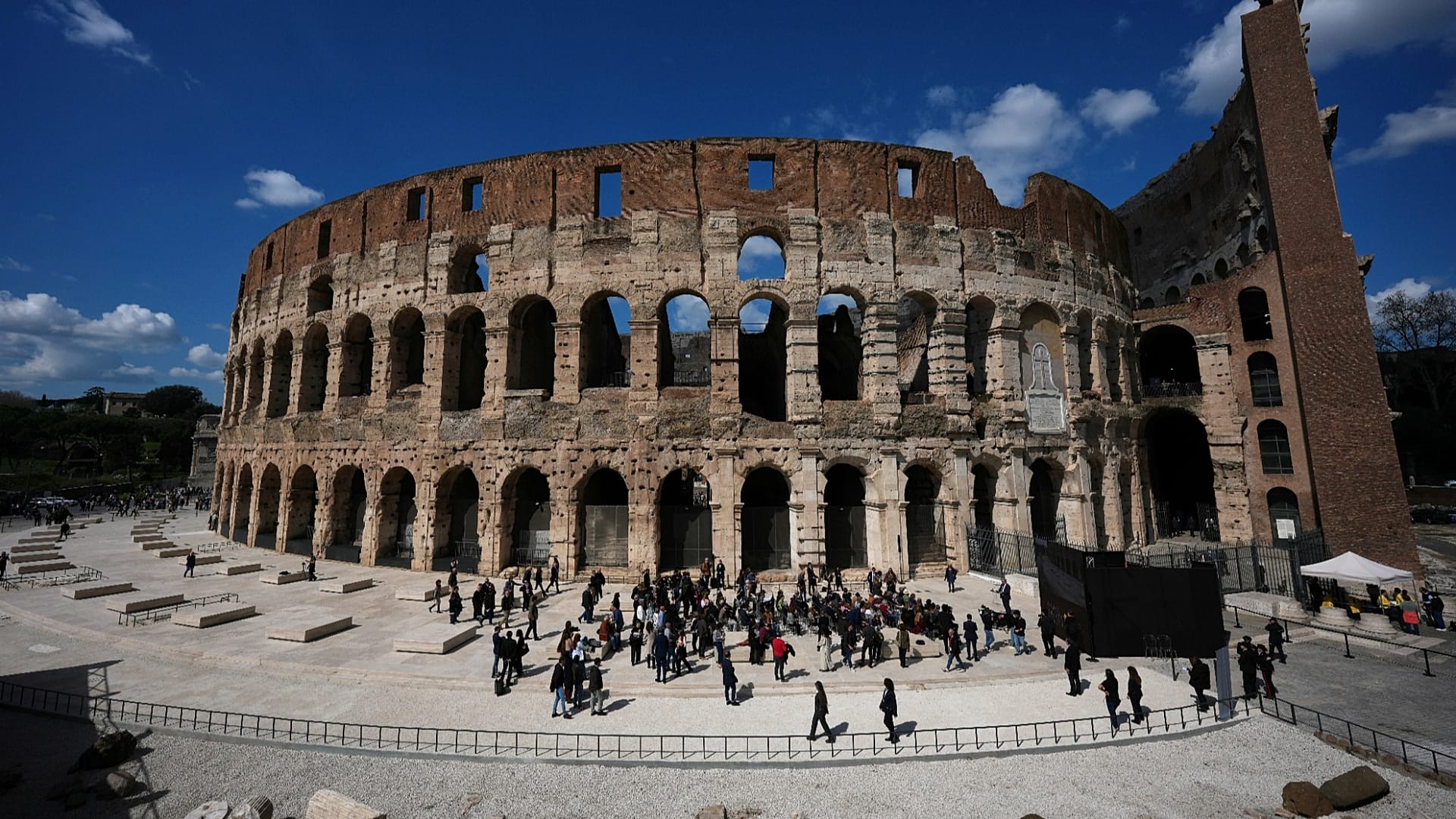 Paving The Way Rome Colosseum Renovation Reveals Structures Hidden For 
