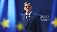 El presidente del Gobierno español, Pedro Sánchez, llega a la cumbre de la UE en el edificio del Consejo Europeo en Bruselas, el jueves 19 de marzo de 2026.