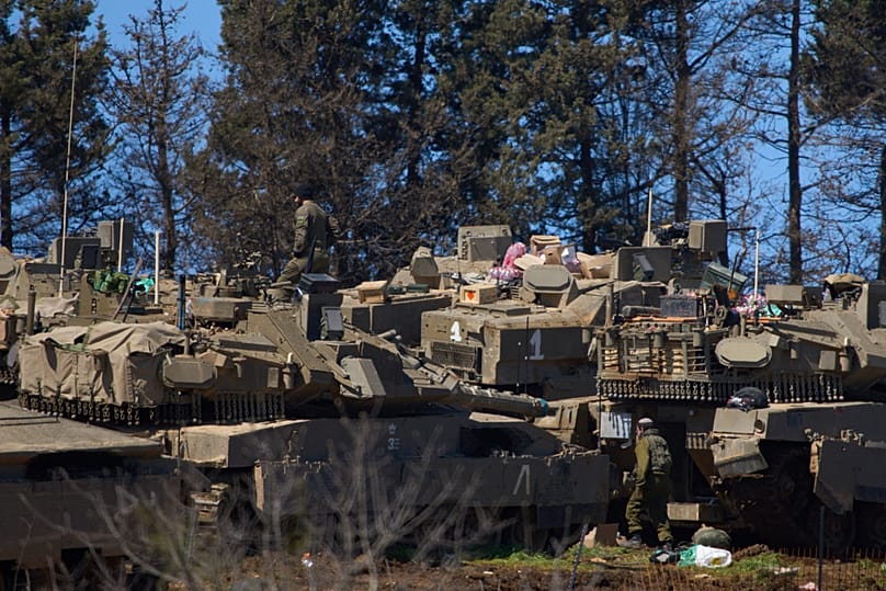 جنود إسرائيليون على الحدود مع لبنان في شمال إسرائيل، في 17 مارس 2026.