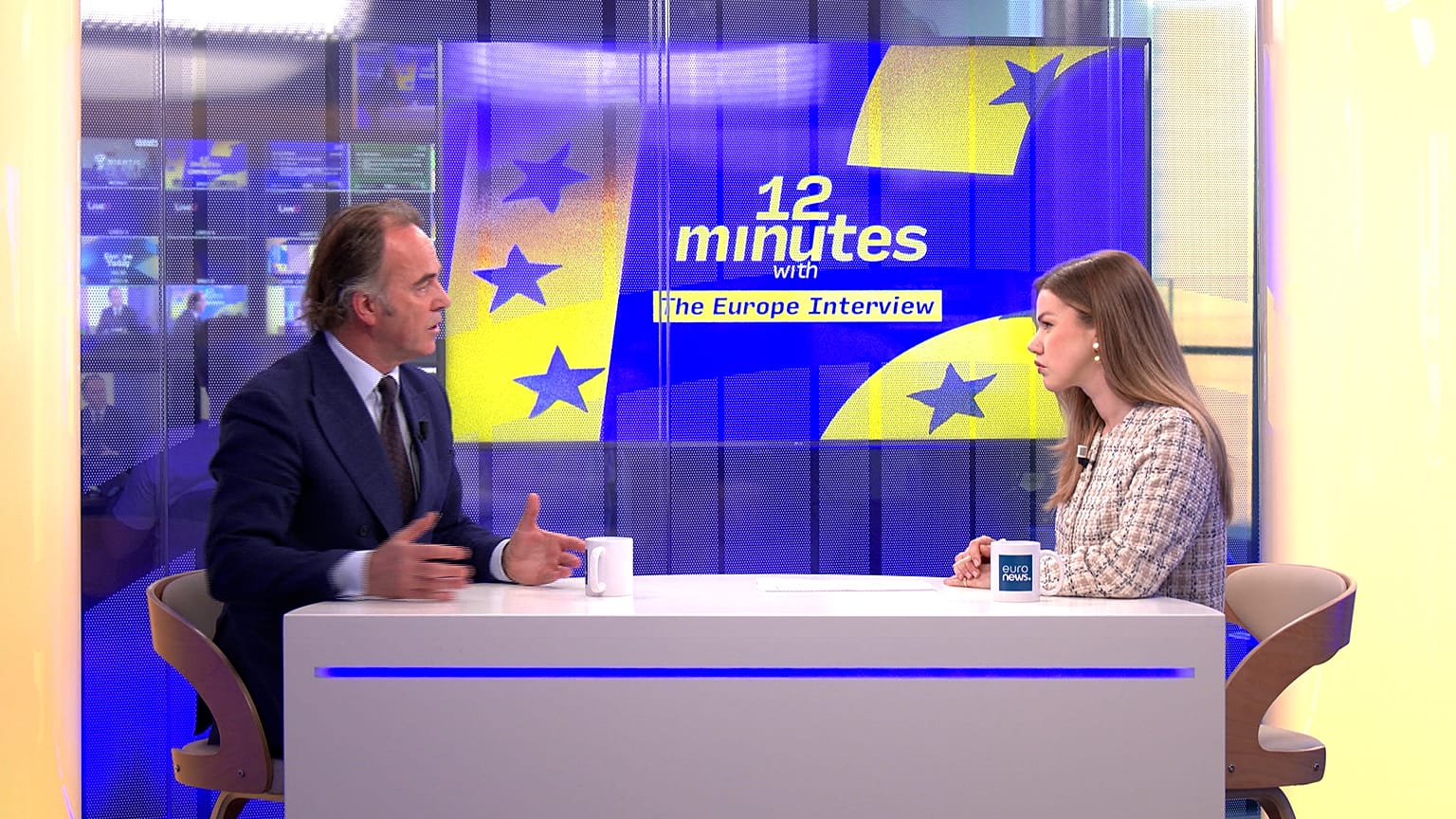 Bartjan Wegter, Coordenador da Luta Antiterrorista da UE no estúdio da Euronews, 23 de março de 2026