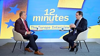 Belgian Economy Minister David Clarinval (right)