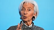 President of European Central Bank Christine Lagarde addresses the media during a press conference after an ECB's governing council meeting in Frankfurt, Germany, Thursday, Ma