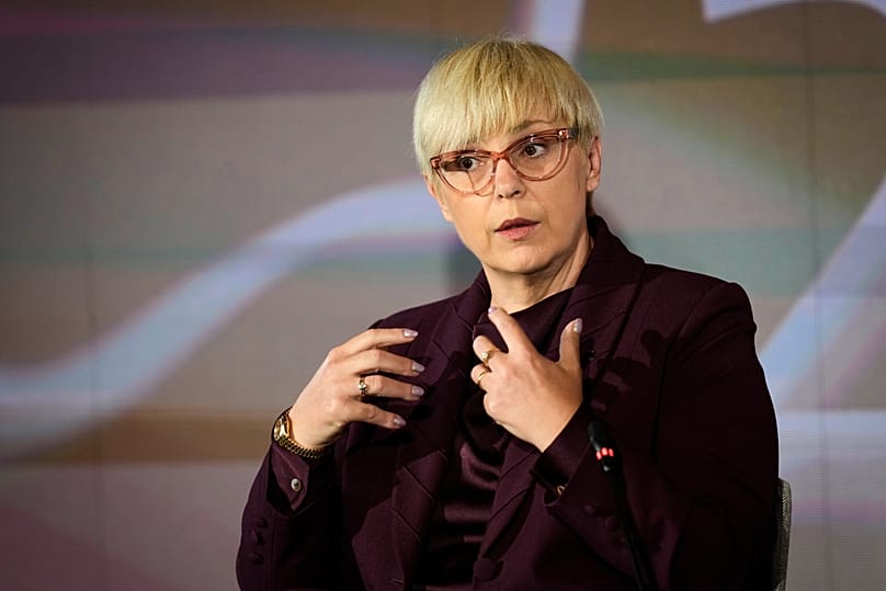 Slovenia’s President Nataša Pirc Musar at the annual Bled Strategic Forum gathering in Bled, 2 September, 2025