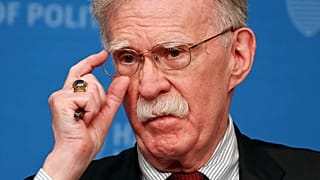 FILE: John Bolton speaks at Harvard Kennedy School's John F. Kennedy Jr. Forum, Monday, Sept. 29, 2025, in Cambridge, Mass. 