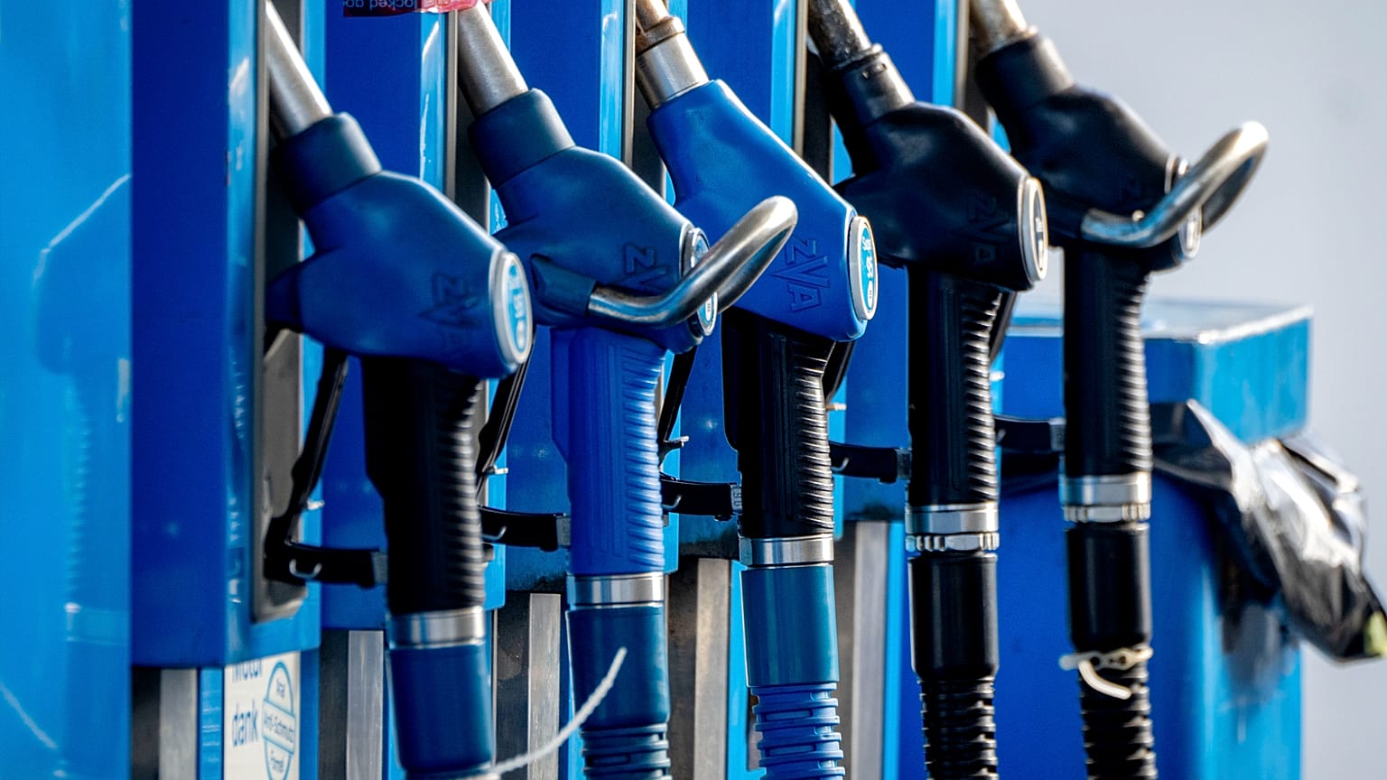 Taps are photographed at a gas station in Frankfurt, Germany, Wednesday, Oct. 5, 2022.
