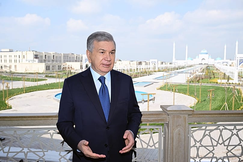 Uzbekistan's President Shavkat Mirziyoyev, speaking at the opening of the Complex