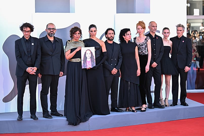 The Voice of Hind Rajab team at the Venice Film Festival 2025