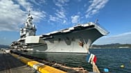 French aircraft carrier The Charles de Gaulle docks at Subic Bay port, a former U.S. Naval base northwest of Manila, Philippines, Sunday, Feb. 23, 2025. 