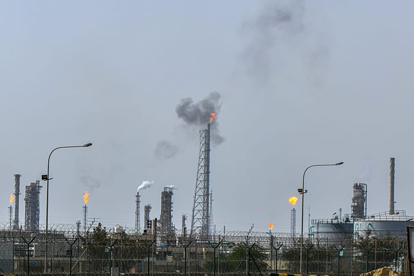 A general view of Mina Al-Ahmadi refinery in Kuwait, Friday, March 20, 2026.