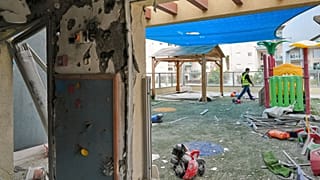 مهد کودک آسیب‌دیده از حمله موشکی ایران