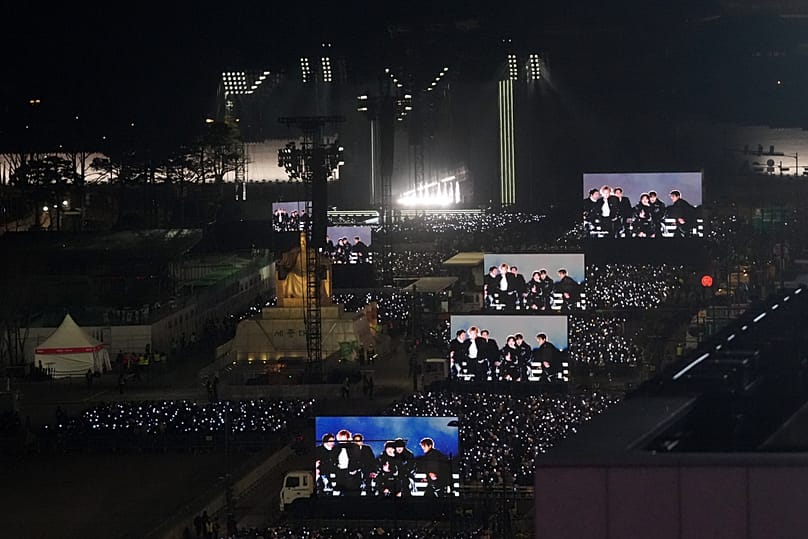 Massenandrang in Seoul: Insgesamt haben sich fast 226.000 Fans in der südkoreanischen Hauptstadt versammelt