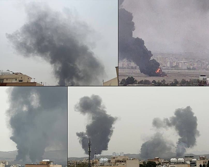 تصاویری از حمله روز دوشنبه اسرائیل به اصفهان