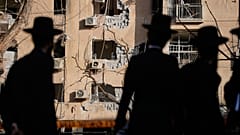 Zerstörte Wohnhäuser in der Stadt Arad im Süden Israels nach einem iranischen Raketenangriff.