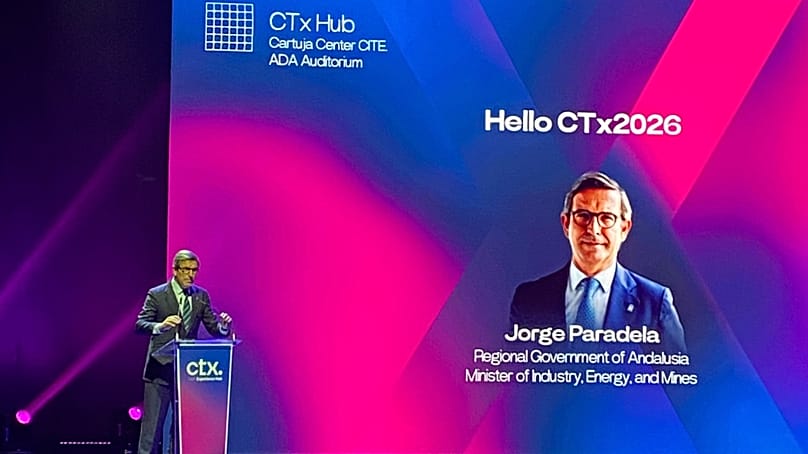José Paradela κατά τη διάρκεια του CTx Tech στη Σεβίλλη, 19 Μαρτίου 2026