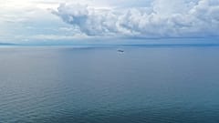 FILE: Luftaufnahme des Tankers Minerva Symphony unter griechischer Flagge vor der Schwarzmeerküste nahe Noworossijsk in Russland nach einer Ölkatastrophe.