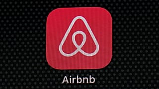 FILE - The Airbnb app icon appears on an iPad screen in Washington, D.C., on 8 May 2021. (AP Photo/Patrick Semansky, File)