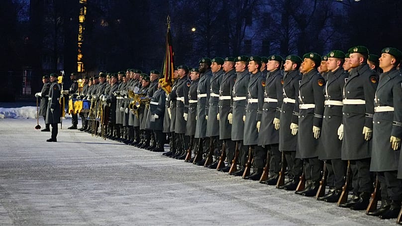 Militärische Ehren für den litauischen Verteidigungsminister, 26.01.2026