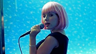 Scarlett Johansson sings 'Brass in Pocket' by The Pretenders at a karaoke bar in 'Lost in Translation'. 
