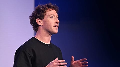 Meta CEO Mark Zuckerberg speaks during the company's Connect developer conference in Menlo Park, Calif, U.S., 2025.