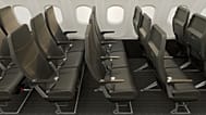 Neue Kestrel-Sitze schaffen bis zu fünf Zentimeter mehr Beinfreiheit für Passagiere.