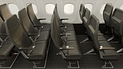 Neue Kestrel-Sitze schaffen bis zu fünf Zentimeter mehr Beinfreiheit für Passagiere.