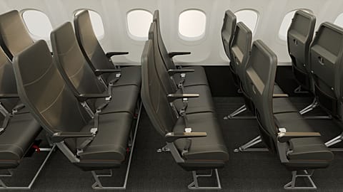 The new Kestrel seats could add up to two inches of legroom for passengers