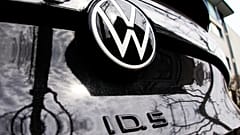 Ein Volkswagen ID.5 ist am Dienstag, dem 24. März 2026, in Frankfurt am Main, Deutschland, zu sehen.