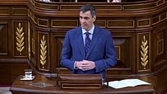Pedro Sánchez im Kongress.