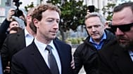 FILE - Meta CEO Mark Zuckerberg leaves after testifying in a landmark trial over whether social media platforms deliberately addict and harm children, Wednesday, Feb. 18, 2026
