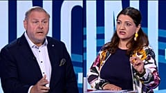 Die EU-Abgeordneten Riho Terras (EVP) und Özlem Demirel (Linke)