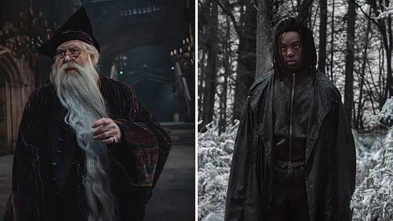 John Lithgow as Albus Dumbledore - Paapa Essiedu as Severus Snape