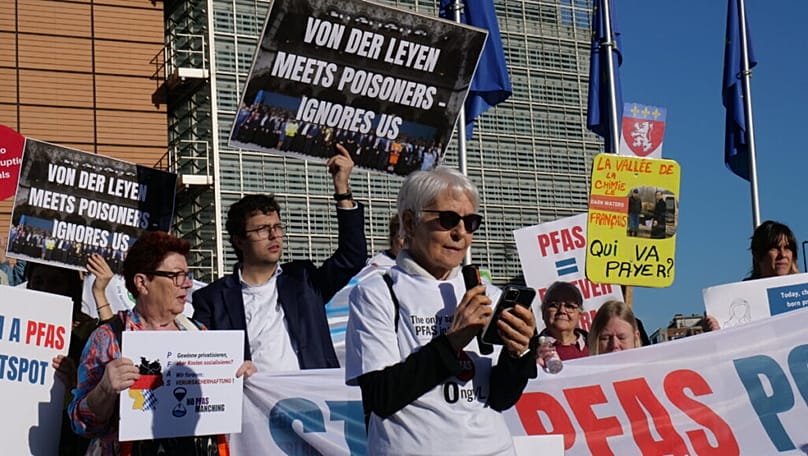 26 people from PFAS hotspots in France, Germany, Italy, Belgium, Denmark and the Netherlands travelled to Brussels on 5 March 2026.