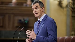  Pedro Sánchez en en Congreso de los DIputados el 25 de marzo de 2026 en su comparecencia para explicar la posición de España en la guerra de Irán.