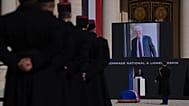 French President Emmanuel Macron delivers a speech during a national homage ceremony to late French prime minister Lionel Jospin in Paris, 26 March, 2026