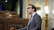 El ministro de Economía, Comercio y Empresa, Carlos Cuerpo, durante su intervención en el Congreso el 26 de marzo de 2026