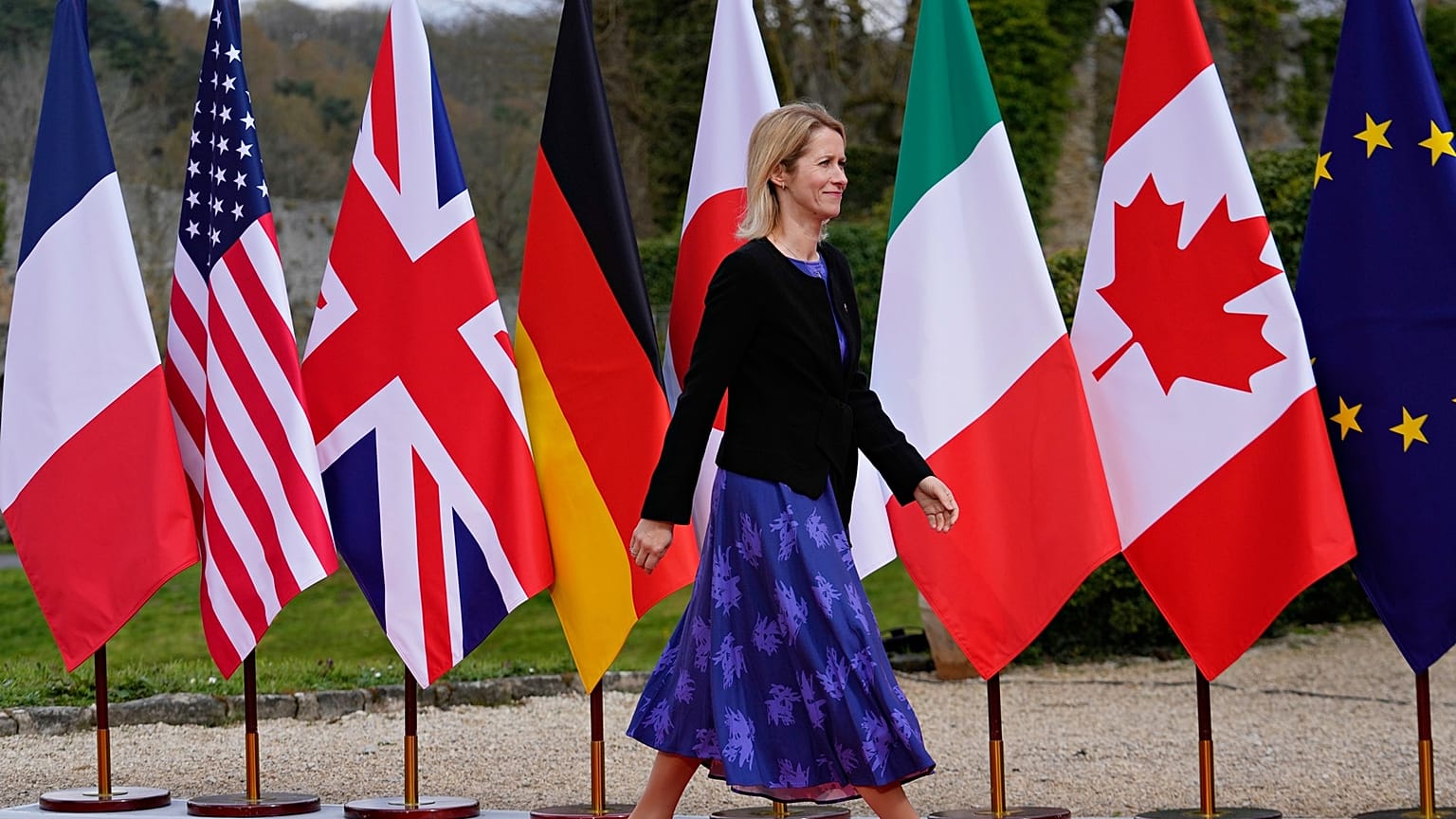 High Representative Kaja Kallas at the G7 meeting.