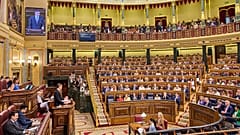 A view of the Spanish parliament in Madrid, 9 July, 2025