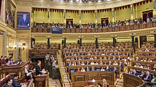 ARŞİV: İspanya Başbakanı Pedro Sánchez, Madrid’deki İspanya parlamentosunda konuşma yaparken. /  9 Temmuz 2025 Çarşamba