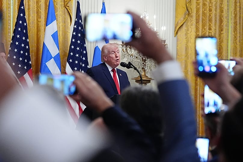 Δεξίωση στον Λευκό Οίκο για την Ημέρα της Ελληνικής Ανεξαρτησίας παρουσία του Ντόναλντ Τραμπ και του Αρχιεπισκόπου Αμερικής Ελπιδοφόρου