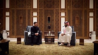 President of Ukraine Volodymyr Zelenskyy at the meeting with Crown Prince of Saudi Arabia Mohammed bin Salman Al Saud, Jeddah, Saudi Arabia, March 26, 2027