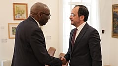 Khassim Diagne y Nikos Christodoulides