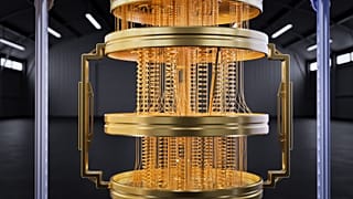 A golden quantum computer machine