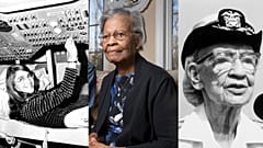 Informatik-Pionierinnen: Margaret Hamilton, Gladys West und Grace Hopper.