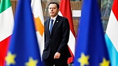 Luís Montenegro trifft am Donnerstag, 20. März 2025, im Gebäude des Europäischen Rates in Brüssel zu einem EU-Gipfel ein.