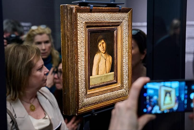 FILE: Antonello da Messina's Ecce Homo, a tempera-on-panel painting dating from around 1470 is on display in Rome
