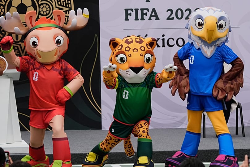 The official mascots of the 2026 FIFA World Cup attend a press conference in Mexico City, 10 November, 2025