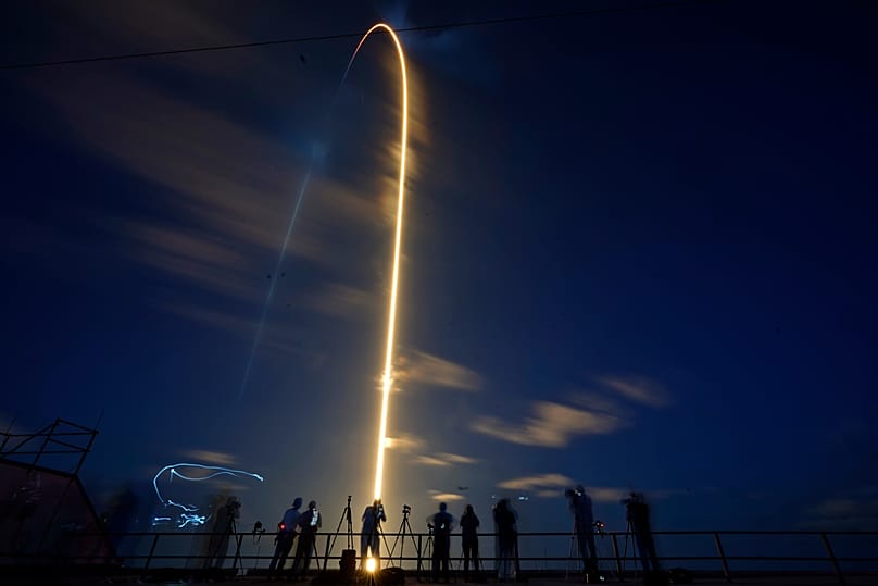 ARCHÍV. A SpaceX Falcon 9 rakétája felszáll a floridai Kennedy Űrközpontból, Egyesült Államok, 2021. szeptember