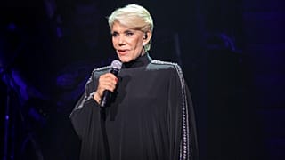 Undated photo of popular Greek singer Marinella performing in Athens.