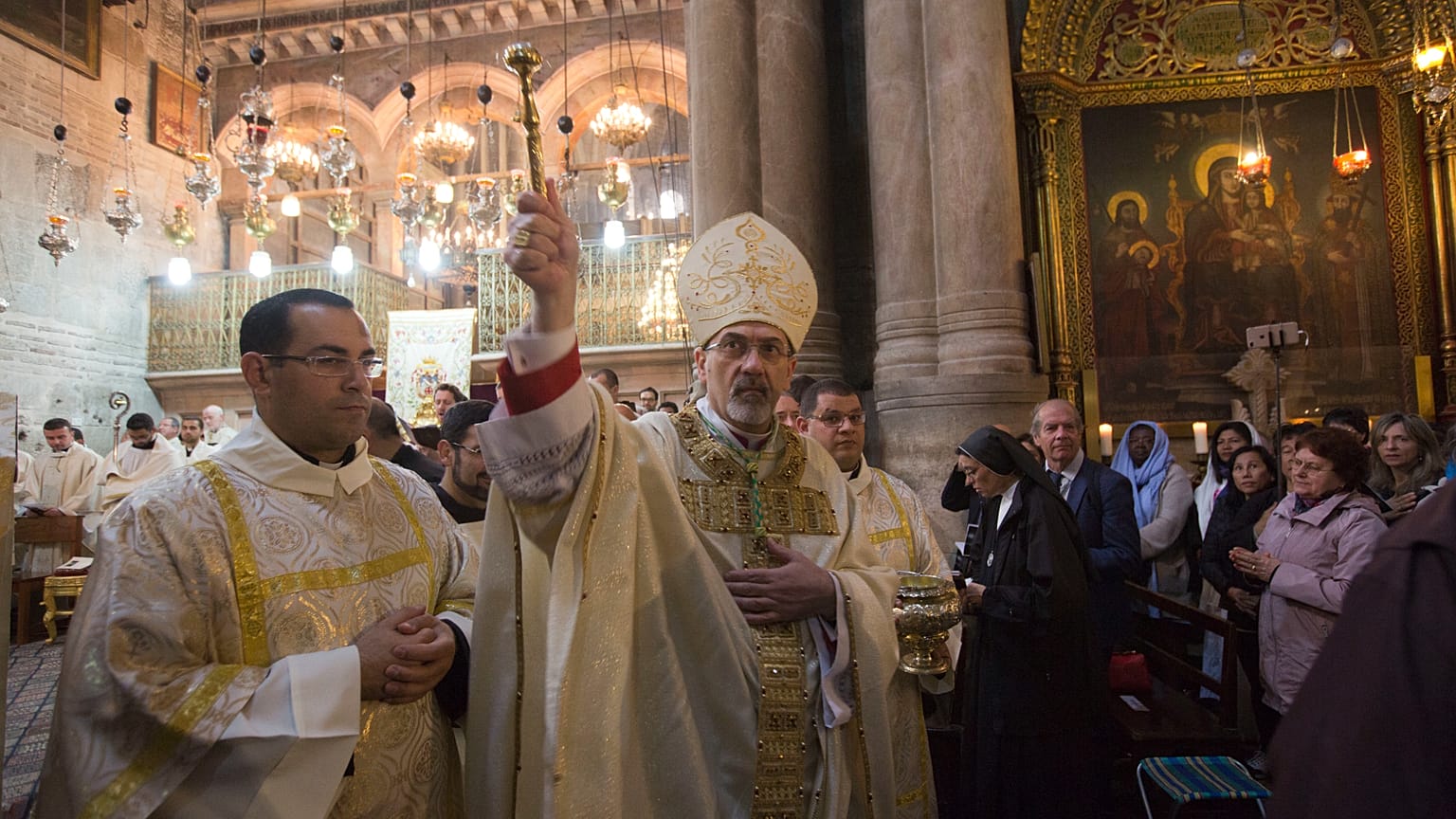 قداس عيد الفصح في كنيسة القيامة، الأحد 1 أبريل 2018