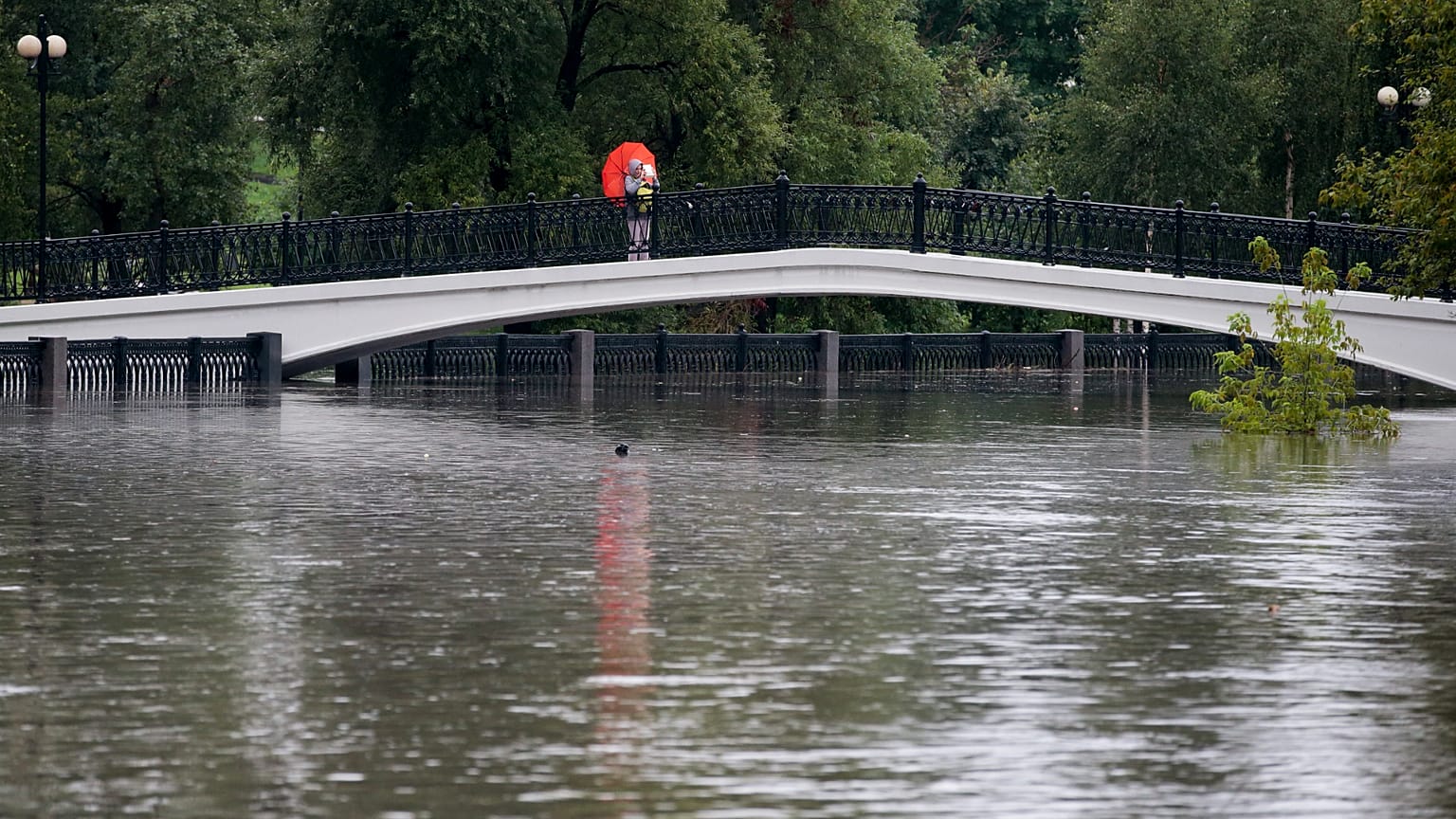 Heves esőzések utáni áradások okoznak gondot Oroszországban - képünk illusztráció